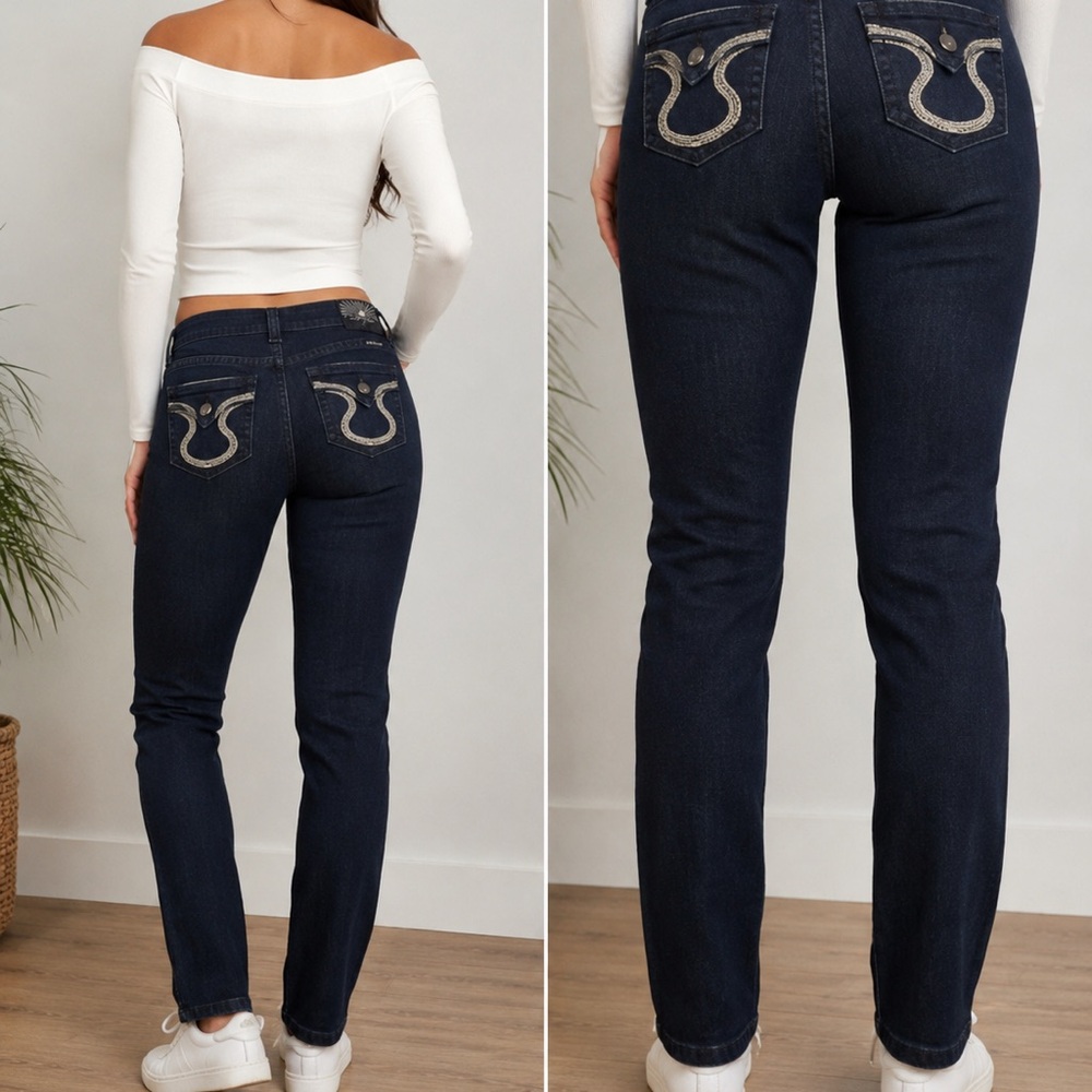 ROCK Premium dark denim slim fit jeans, size 29